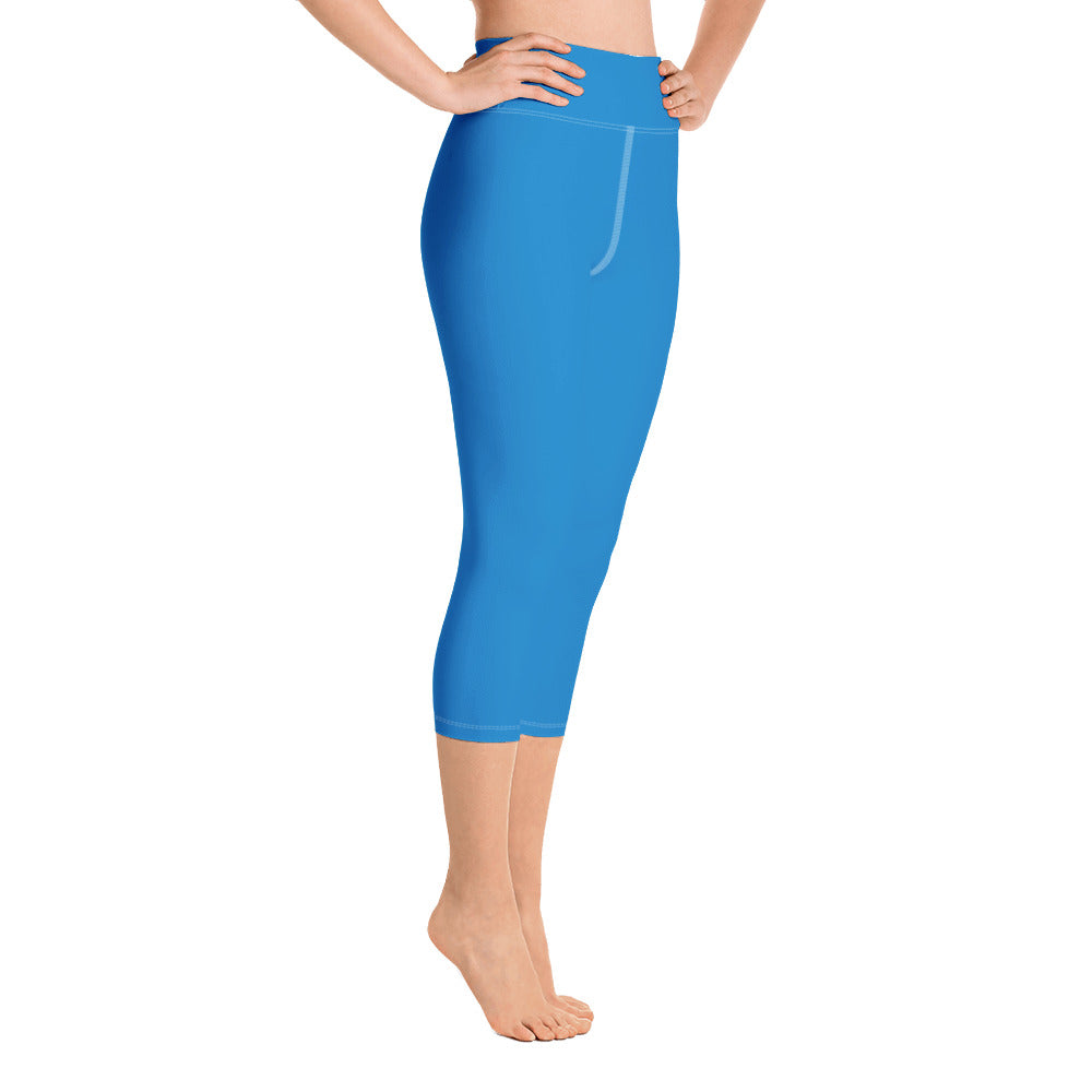 Navy Blue Yoga Capri Leggings